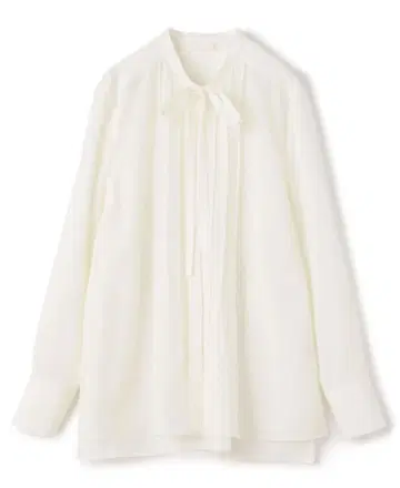 Ballsey 클리어 데신 보타이 블라우스