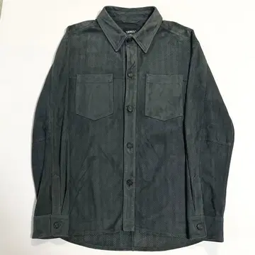 EMMETI 엠메티 펀칭 고트 스웨이드 가죽 셔츠