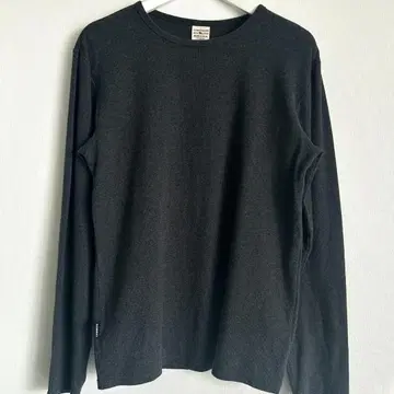 AVIREX 아비렉스/크루넥 긴팔 T셔츠/XL 차콜 그레이