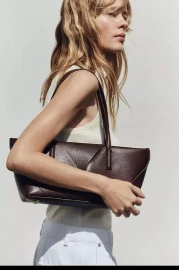 자라 뜨개질 직사각형 백