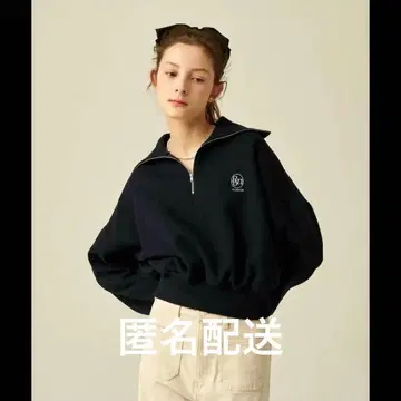 RONRON 하프 지퍼 맨투맨