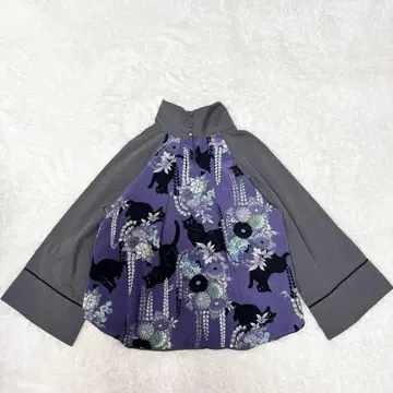 [후리후] 새상품급 야경 고양이 패턴 상의 FREE