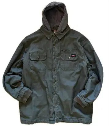 Dickies 워크 자켓 후드 부착 올리브