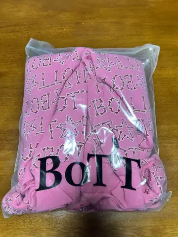 BOTT 로고 후드티 XL 핑크