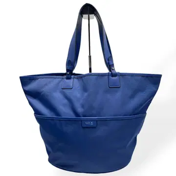 컨디션 최상 agnes b VOYAGE 토트백 대용량 블루 나일론