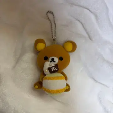 리락쿠마 마카롱 봉제 인형 키링