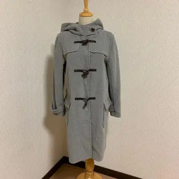 그레이 더플 코트 롱 LL
