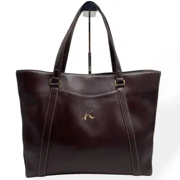 새상품급 Kitamurd 키타무라 토트백 가죽 브라운 A4 숄더