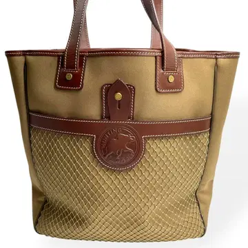 새상품급 HUNTING WORLD 토트백 숄더백 카키