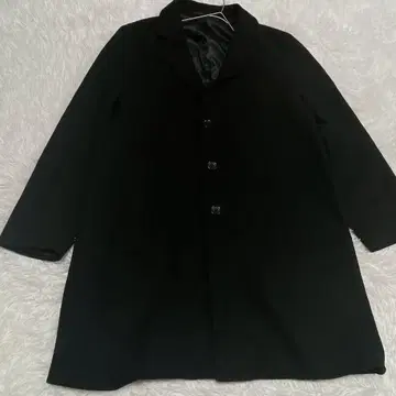 GU 지유 체스터 코트 블랙 울 혼방 XL LL