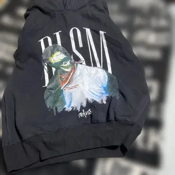 DLSM 아트 프린트 후드티 M