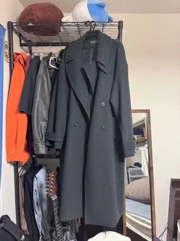 clel 더블 체스터 코트