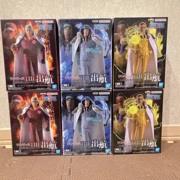 아카이누, 키자루, 아오키지 원피스 3대장 6개 세트입니다.