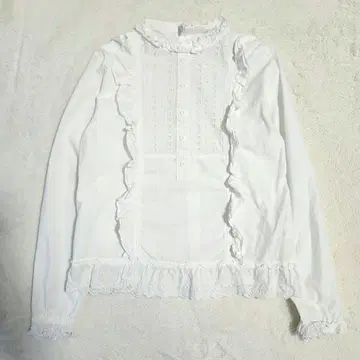 BEAMS BOY tori-to 빔즈 트리토 프릴 긴팔 블라우스 M