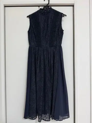 MERCURYDUO 네이비 레이스 드레스 F 사이즈