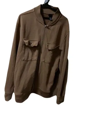 H&M 브라운 집업 자켓