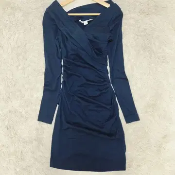 Diane von Furstenberg Navy Silk Cashmere