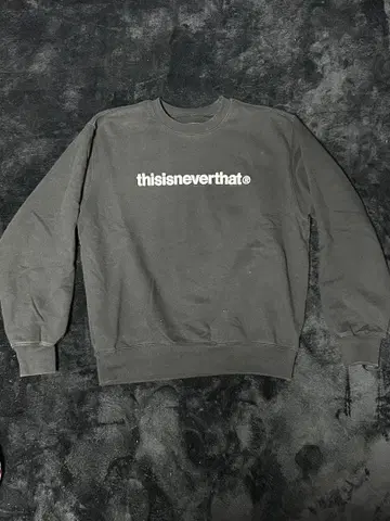 thisisneverthat 블랙 로고 맨투맨 M