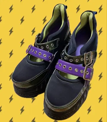 YOSUKE 통굽 스트랩 스니커즈 24.5cm