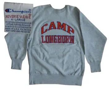 90s USA Reverse Weave XL CAMP LONGHORN