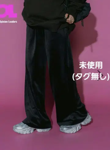 미사용 지나시스 [MIKU 기획] 릴랙스 벨로아 팬츠 블랙