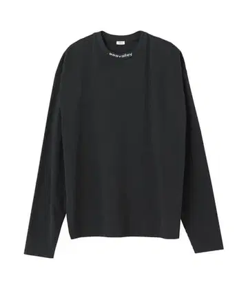 SEAVALLEY 스케이터 L/S TEE 1 BLACK 롱티 티셔츠