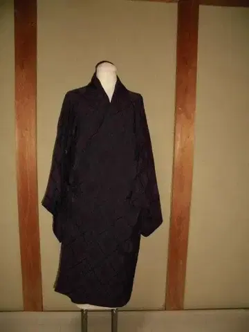 35 순수 실크 도중기 길이 103cm 일본 의류 코트