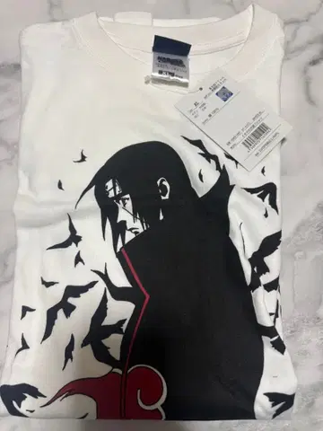 나루토 NARUTO 질풍전 이타치의 월독 T셔츠 XL 사이즈 화이트