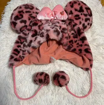 도쿄 디즈니 리조트 레오파드 무늬 미키 귀 모자