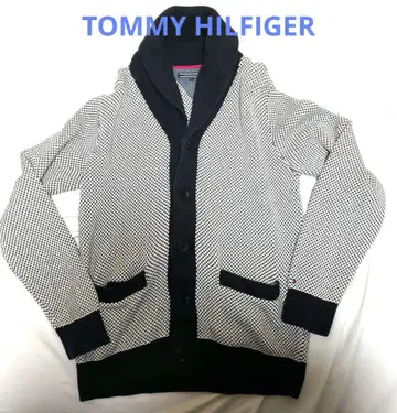 TOMMY HILFIGER 체크 무늬 니트 스웨터 L