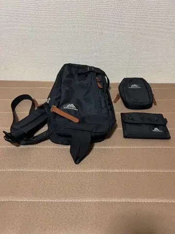 GREGORY 슬링백 지갑 파우치 세트