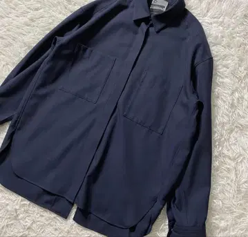 [ 컨디션 최상 ] 카오스 긴팔 셔츠 오버 사이즈 린넨 혼방 백 슬릿