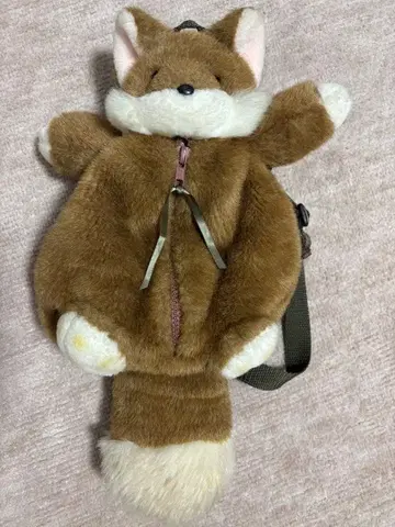 쇼와 레트로 여우 봉제 인형 백