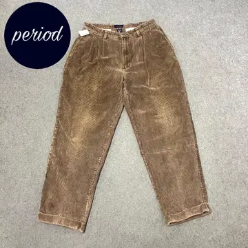 P2738 클럽 룸 굵은 폭 코듀로이 팬츠 와이드 코즈