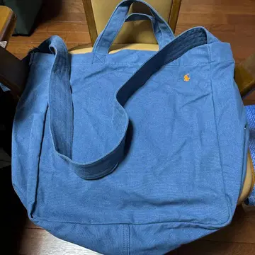 폴로 랄프 로렌 캔버스 숄더백