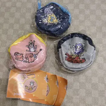 일하는 고양이 코인 케이스 보물 금괴 핑크 그레이 블랙