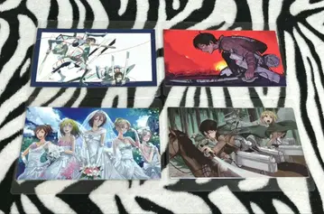 진격의 거인 엔드 카드 4종 세트 2 라미네이티드 낱개 판매