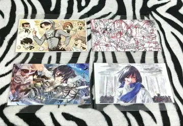 진격의 거인 엔드 카드 4종 세트 3 라미네이티드 낱개 판매