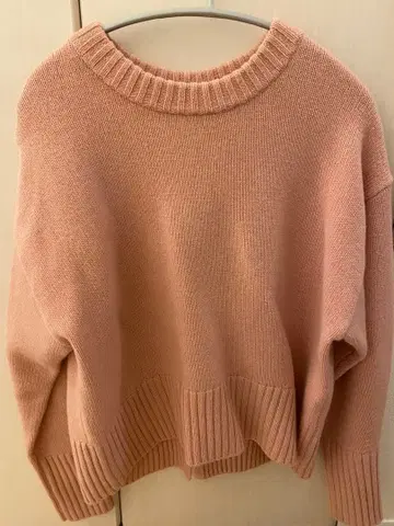 새상품급 그린 라벨 릴랙싱 스타일 마스터 니트 핑크 36