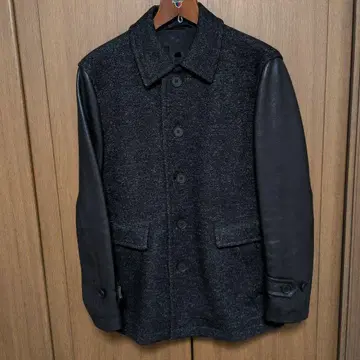 JOSEPHHOMME 울 가죽 숏코트 다크 그레이 블랙