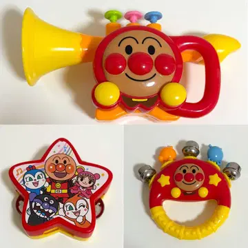 호빵맨 완구 악기 나팔 탬버린 벨