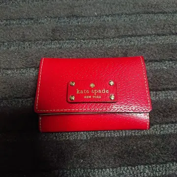 케이트 스페이드 가죽 카드 케이스 레드