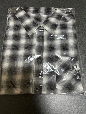 아오이 에일 체크 셔츠 화이트 블랙