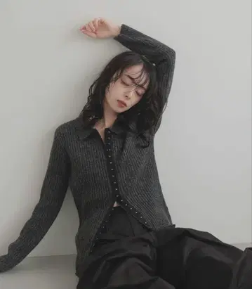 LIAN 후크 디자인 폴로 니트