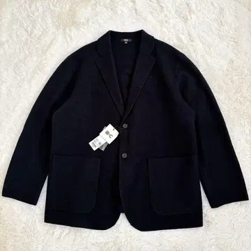 미사용 새상품 유니클로C 니트 자켓 블랙 XXL 2024 모델