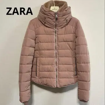 할인 ZARA 핑크 퀼팅 다운 자켓