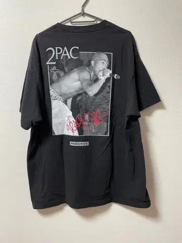 2PAC x PRIMITIVE 콜라보 T셔츠 XL HIPHOP 사진T