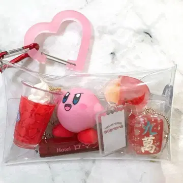 빨간색 가챠  파우치