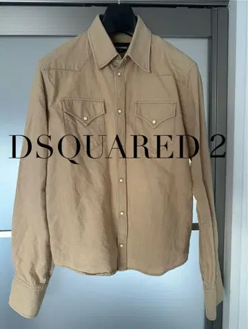 DSQUARED2 베이지 긴팔 셔츠 사이즈 46