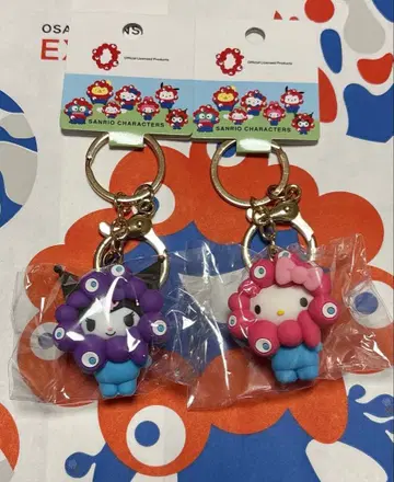 먀쿠먀쿠 산리오 입체 마스코트 파스텔 컬러 키링 쿠로미 키티